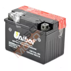 Μπαταρία μοτοσυκλέτας Unibat 3 Ah, 12 V - CBTX4L-BS