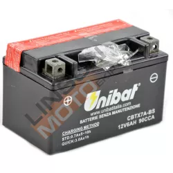 Μπαταρία μοτοσυκλέτας Unibat 6 Ah, 12 V - CBTX7A-BS