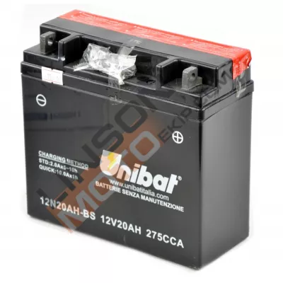 Μπαταρία μοτοσυκλέτας Unibat 20 Ah, 12 V - 12N20AH-BS
