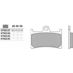 Τακάκια μοτοσυκλέτας BREMBO 07YA23SA Τακάκια μοτοσυκλέτας BREMBO 07YA23SA