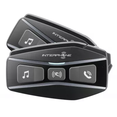 Ενδοεπικοινωνία διπλή για κράνος μηχανής INTERPHONE Bluetooth UCOM16 Mesh