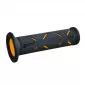 Χειρολαβές μοτοσυκλέτας PROGRIP 717 Double Density ΜΑΥΡΟ/ΠΟΡΤΟΚΑΛΙ thumb