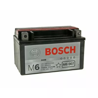 Μπαταρία μοτοσυκλέτας BOSCH М6 6 Ah, 12 V, YTX7A-BS