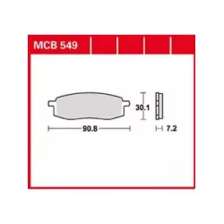 Τακάκια μοτοσυκλέτας TRW MCB549