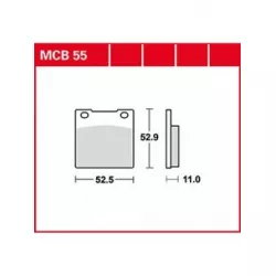 Τακάκια μοτοσυκλέτας TRW MCB55 Τακάκια μοτοσυκλέτας TRW MCB55
