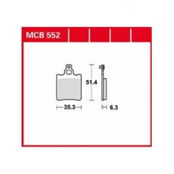 Τακάκια μοτοσυκλέτας TRW MCB552