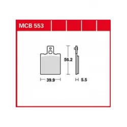 Τακάκια μοτοσυκλέτας TRW MCB553