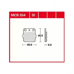 Τακάκια μοτοσυκλέτας TRW MCB554SI