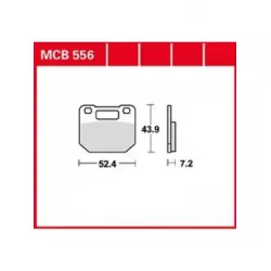 Τακάκια μοτοσυκλέτας TRW MCB556 Τακάκια μοτοσυκλέτας TRW MCB556