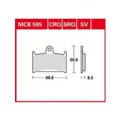 Τακάκια μοτοσυκλέτας TRW MCB595SV Τακάκια μοτοσυκλέτας TRW MCB595SV