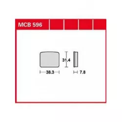 Τακάκια μοτοσυκλέτας TRW MCB596