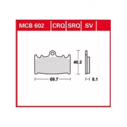 Τακάκια μοτοσυκλέτας TRW MCB602