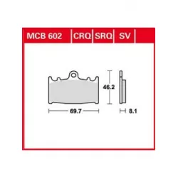 Τακάκια μοτοσυκλέτας TRW MCB602SRQ