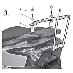 Σχάρα για κεντρική βαλίτσα SHAD K0SP19ST