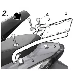 Σχάρα για κεντρική βαλίτσα SHAD K0GL51ST