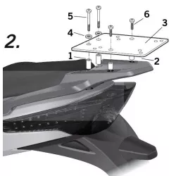 Σχάρα για κεντρική βαλίτσα SHAD K0PP10ST