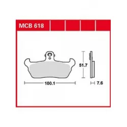 Τακάκια μοτοσυκλέτας TRW MCB618 Τακάκια μοτοσυκλέτας TRW MCB618