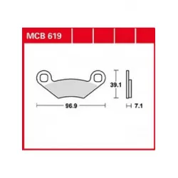 Τακάκια μοτοσυκλέτας TRW MCB619
