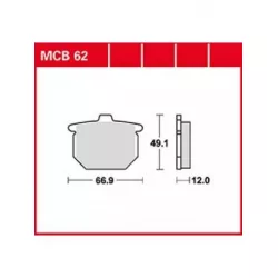 Τακάκια μοτοσυκλέτας TRW MCB62