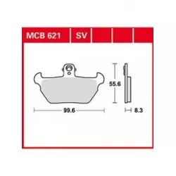 Τακάκια μοτοσυκλέτας TRW MCB621