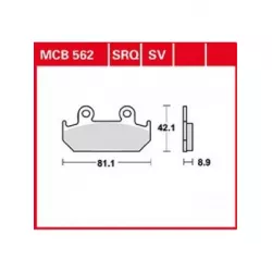 Τακάκια μοτοσυκλέτας TRW MCB562SRQ Τακάκια μοτοσυκλέτας TRW MCB562SRQ