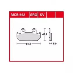 Τακάκια μοτοσυκλέτας TRW MCB562SV Τακάκια μοτοσυκλέτας TRW MCB562SV
