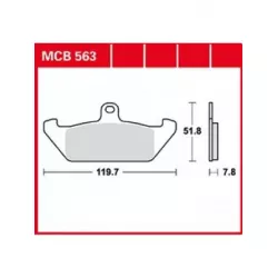 Τακάκια μοτοσυκλέτας TRW MCB563 Τακάκια μοτοσυκλέτας TRW MCB563