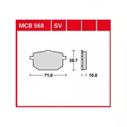 Τακάκια μοτοσυκλέτας TRW MCB568SV Τακάκια μοτοσυκλέτας TRW MCB568SV