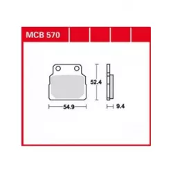 Τακάκια μοτοσυκλέτας TRW MCB570