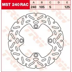 Δισκόπλακα εμπρός TRW-LUCAS MST240RAC