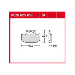 Τακάκια μοτοσυκλέτας TRW MCB625SI Τακάκια μοτοσυκλέτας TRW MCB625SI
