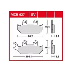 Τακάκια μοτοσυκλέτας TRW MCB627 Τακάκια μοτοσυκλέτας TRW MCB627