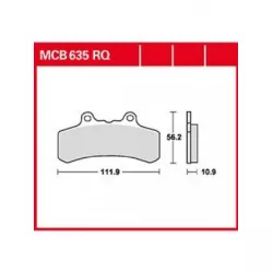 Τακάκια μοτοσυκλέτας TRW MCB635RQ Τακάκια μοτοσυκλέτας TRW MCB635RQ