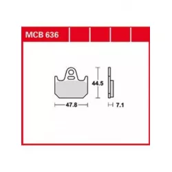 Τακάκια μοτοσυκλέτας TRW MCB636