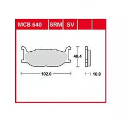 Τακάκια μοτοσυκλέτας TRW MCB640SRM