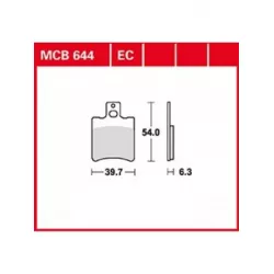 Τακάκια μοτοσυκλέτας TRW MCB644