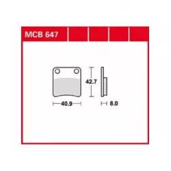 Τακάκια μοτοσυκλέτας TRW MCB647