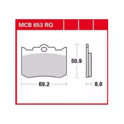 Τακάκια μοτοσυκλέτας TRW MCB653RQ