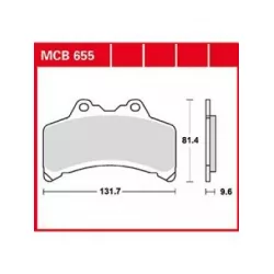 Τακάκια μοτοσυκλέτας TRW MCB655