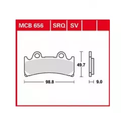 Τακάκια μοτοσυκλέτας TRW MCB656SV