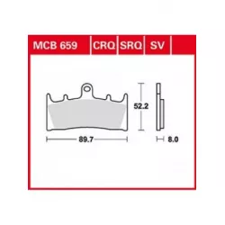 Τακάκια μοτοσυκλέτας TRW MCB659SV