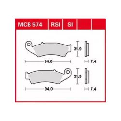 Τακάκια μοτοσυκλέτας TRW MCB574RSI