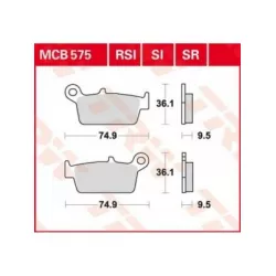 Τακάκια μοτοσυκλέτας TRW MCB575SR
