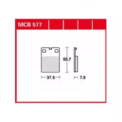 Τακάκια μοτοσυκλέτας TRW MCB577 Τακάκια μοτοσυκλέτας TRW MCB577