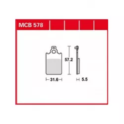 Τακάκια μοτοσυκλέτας TRW MCB578