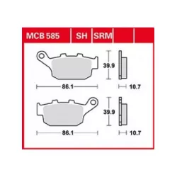 Τακάκια μοτοσυκλέτας TRW MCB585SRM