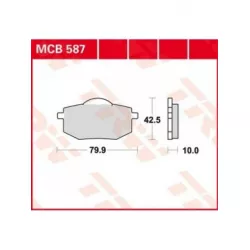 Τακάκια μοτοσυκλέτας TRW MCB587