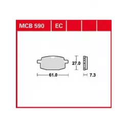 Τακάκια μοτοσυκλέτας TRW MCB590