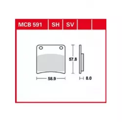 Τακάκια μοτοσυκλέτας TRW MCB591 Τακάκια μοτοσυκλέτας TRW MCB591