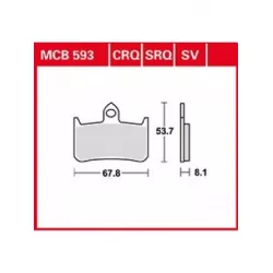 Τακάκια μοτοσυκλέτας TRW MCB593CRQ